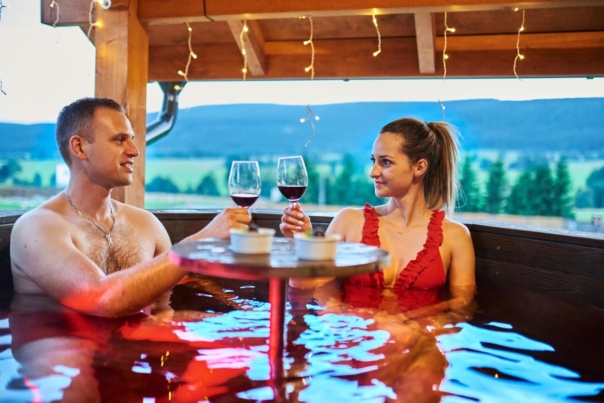Osada Orlica Klimatyczne Domki Z Widokiem Na Gory I Termalnym Spa Sauna Jacuzzi 4 Km Od Zieleniec Ski Arena Lasowka Buitenkant foto