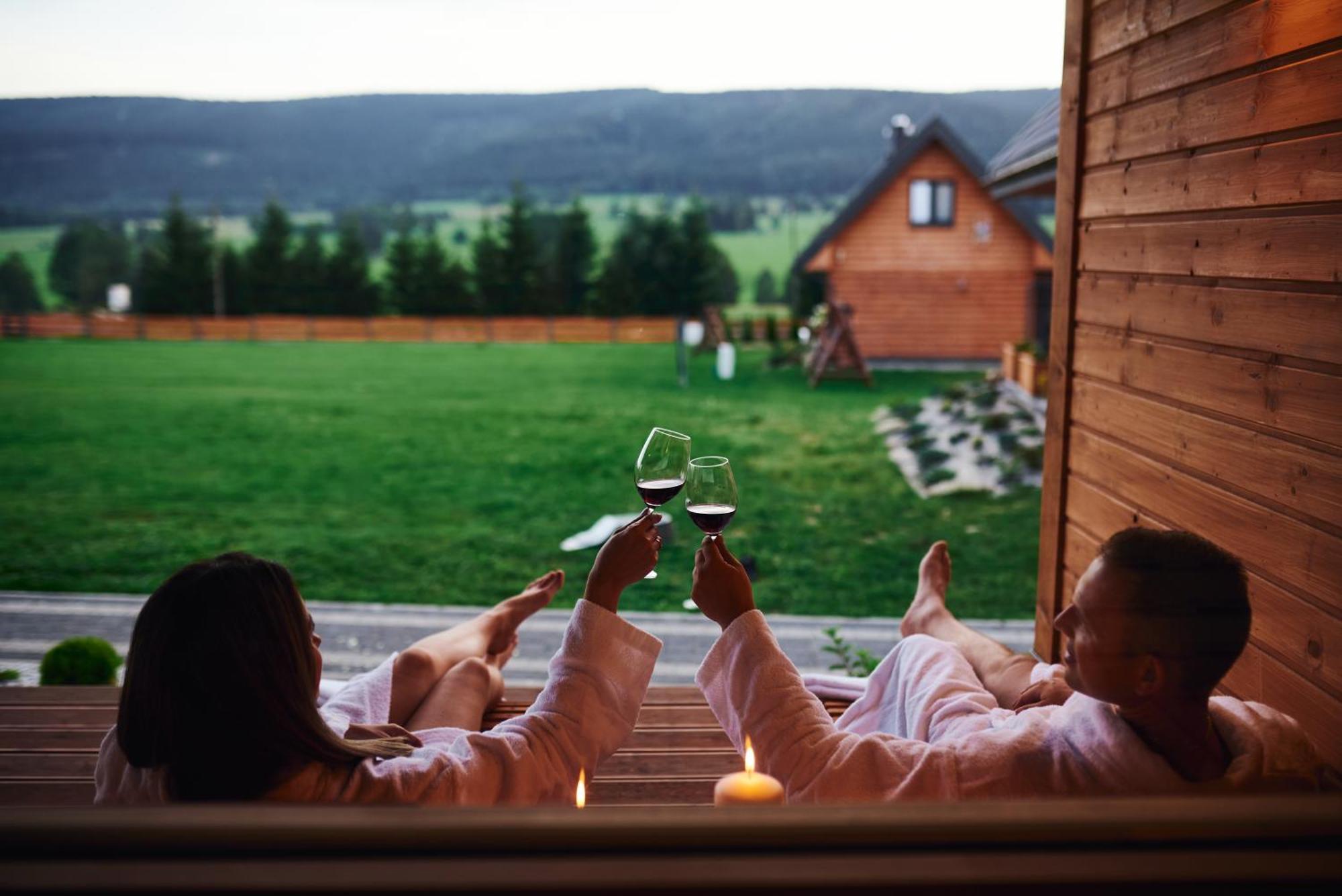Osada Orlica Klimatyczne Domki Z Widokiem Na Gory I Termalnym Spa Sauna Jacuzzi 4 Km Od Zieleniec Ski Arena Lasowka Buitenkant foto