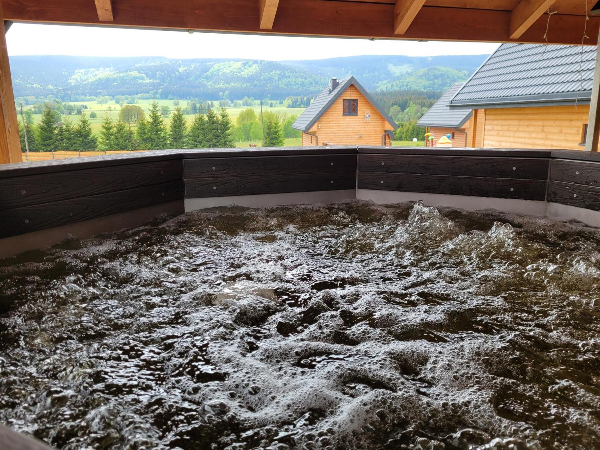 Osada Orlica Klimatyczne Domki Z Widokiem Na Gory I Termalnym Spa Sauna Jacuzzi 4 Km Od Zieleniec Ski Arena Lasowka Buitenkant foto