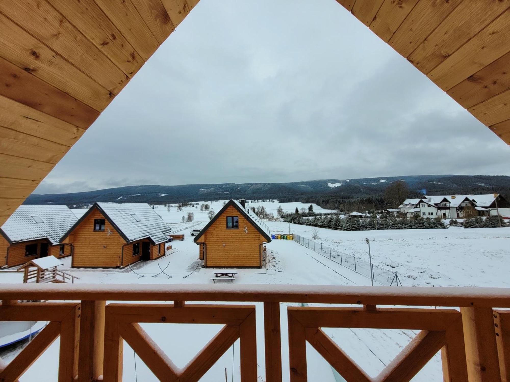 Osada Orlica Klimatyczne Domki Z Widokiem Na Gory I Termalnym Spa Sauna Jacuzzi 4 Km Od Zieleniec Ski Arena Lasowka Buitenkant foto